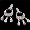 Image 1 : 14k CHANDELIER DIAMOND EARRINGS  Stunning! #1222875