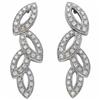 Image 1 : 14k WHITE GOLD DIAMOND EARRINGS DANGLING #1222888