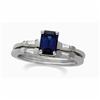 Image 1 :  SAPPHIRE ENGAGEMENT RING w DIAMONDS #1222908