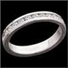 Image 1 : WHITE GOLD DIAMOND WEDDING BAND  .50 CTS! SZ 6 #1222921