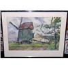 Image 1 : ORIG WATERCOLOR PAINTING WINDMILL LANDSCAPE #1223066