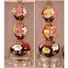 Image 1 : St Clair Paperweight Lamp Multicolor + FINIAL #1223094