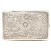 Image 1 : Chinese Export Silver Cigarette Case w Dragon #1223276