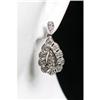 Image 1 : Estate Diamond Drop Filigree Earring White Gold#1235135