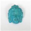 Image 1 : Estate Turquoise Handcarved Buddha Pendant #1235229