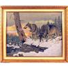 Image 1 : Marcel Bordei, Framed Painting, Wolves #1242328