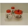 Image 1 : Bakelite & Glass 3 Piece Swiss Cruet #1242543