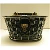 Image 1 : Black Ribbon Lucite Designed Handbag #1242551