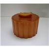 Image 1 : Bakelite Vintage Deco Ribbed Butterscotch and #1242563