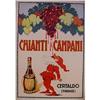 Image 1 : 1955 ORIGINAL CHIANTI CAMPANI ADVERTISING #1261993