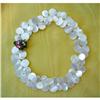 Image 1 : MOTHER-of-PEARL COLLAR / GEM-SET CLASP/14K #1262118