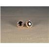 Image 1 : Estate14K YG Filigree Sapphire Diamond Earrings#1262206