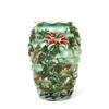 Image 1 : Old Japanese Celadon Imari Relief Flower Vase #1262325