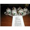 Image 1 : 13 PC LIMOGES POTS DE CREME SET W/RECIPE - #1262384