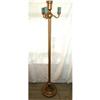 Image 1 : Lamp Floor Up Shade 3 Side Arms Golden Finish #1262420
