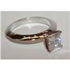 Image 1 : 1.01 ct PRINCESS CUT DIAMOND engagement RING #1262808