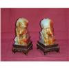 Image 1 : Pair of Jade Stone Chinese Lions  #1262868