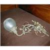 Art Nouveau Deco Large Brass Wall Light Sconce #1262923
