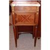 Image 1 : French Walnut and Marble Side Table c.1920 #1284404