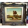 Image 1 : E. E.Bodine "Landscape" Oil Painting c.1890 #1284411