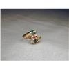 Image 1 : Estate 14K Sapphire Emerald Ruby Diamond Ring #1284468