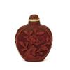 Image 1 : 19C Chinese Cinnabar Lacquer Snuff Bottle #1284631