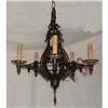 Image 1 : 1920s French Bronze Chandelier 5 lights #1284899