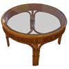 Image 1 : Vintage rattan cocktail table, Wilhelms of Palm#1223726