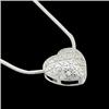 Image 1 : 14k  Necklace w HEART DIAMOND Pendant #1223786