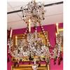 Image 1 : ANTIQUE BI-COLORED CRYSTAL CHANDELIER #1223969