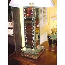 Pair of Mirrored Lamps #1223982