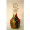 Image 1 : ANTIQUE GLASS BOTTLE HAND PAINTED. #1224015