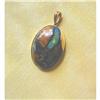 Image 1 : VINTAGE ESTATE BLACK OPAL/14K PENDANT #1224058