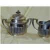 Image 1 : FABERGE SILVER: CREAMER AND SUGAR: Morozov  #1224142