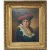 Image 1 : Oil Painting Portrait of Lady in Blue Dress #1224278
