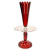 Image 1 : Cranberry to Clear Glass Epergne #1224279