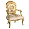 Image 1 : LOUIS XV STYLE GOBLAIN ARMCHAIR (Fauteuil) #1262974