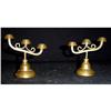 Image 1 : Antique Pair of Mini Brass English Candelabras #1263705