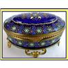 Image 1 : FRENCH LIMOGES ENAMEL JEWELED JEWEL BOX 19C #1263913