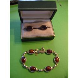 Sarah Cove signed, beaded bracelet with pair of#1272480