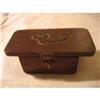 Image 1 : Small Hand-Carved Wood Shriner's Box w/brass #1272518