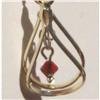 Image 1 :  Sterling Silver~Garnet color Crystal double #1272553