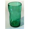 Image 1 : GRASS GREEN CRACKLE GLASS PINCH TUMBLER  #1272798