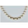 Image 1 : GENUINE GRADUATED AKOYA PEARL NECKLACE WITH 18k#1272803