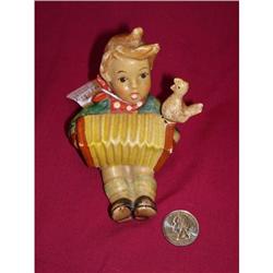 Vintage Hummel-Like Boy with Bird Figurine #1272829