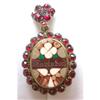Image 1 : Antique Garnet & Pietra Dura Locket #1289813