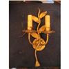Image 1 : Pair of Spanish Gilded Iron Sconces #1289924