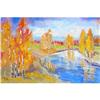 Image 1 : "Small River Utca" oil in impressionism style #1290004