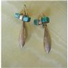 Image 1 : 19th Century 14K GOLD DROP EARRINGS w. #1290374