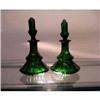 Image 1 : Pair of Dark Green Scent Bottles #1290418